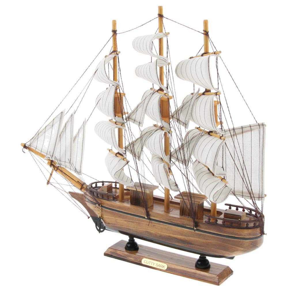 Bateau en bouteille bois 3D pour décoration maritime de bureau