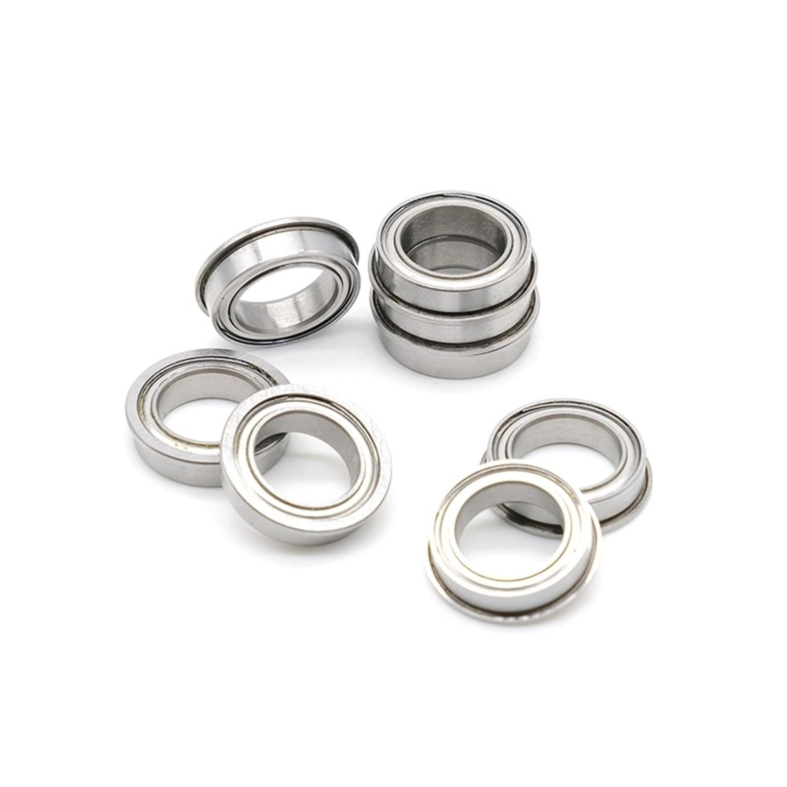 Rodamientos de bolas ranura profunda con brida F6900ZZ F6900-2Z (10 x 22 6 mm, 5 unidades)