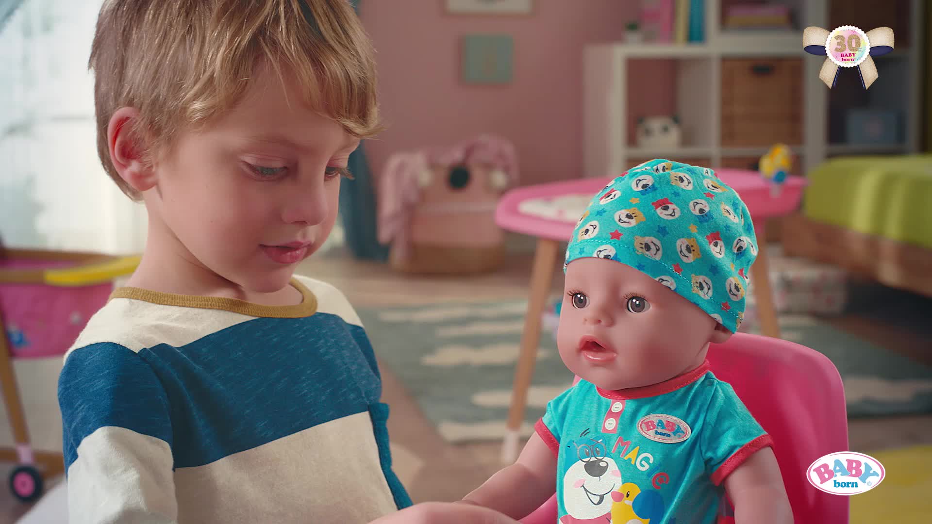 Zapf Creation 827956 BABY born Magic Girl 43 cm - neu mit magischem Schnuller und 10 lebensechten Funktionen – Bild 8