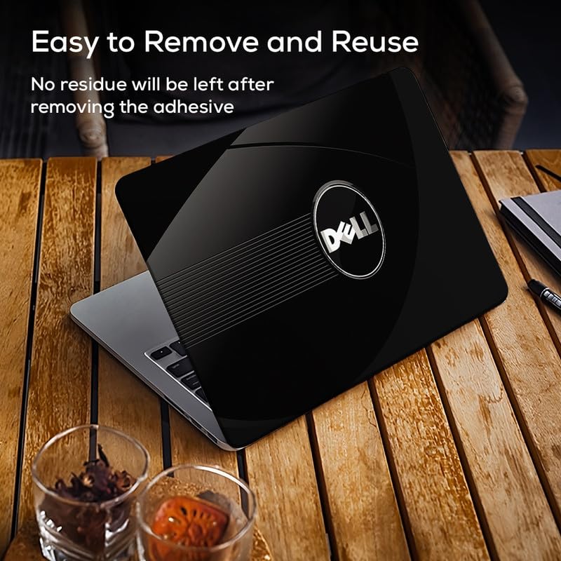 Image of Galaxsia DL40 Top+Wrist Pad Vinyl Laptop Skin /Sticker /Cover for 15 to 15.6 Inches Laptops Laminated-Removable-HD Quality Compatible for Dell-(15x10 Inches)