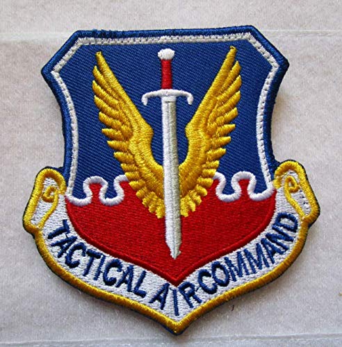 Tactical Air Command USAF TAC Vietnam War Era Sword Wings 3D Tactical Patch Military Embroidered Morale Tags Badge Embroidered Patch DIY Applique Shoulder Patch Embroidery Gift Patch
