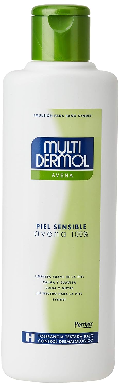 Multidermol Gel Avena - Pieles Sensibles - Ph Neutro - Calma y Suaviza - Avena al 100% - 750 ml