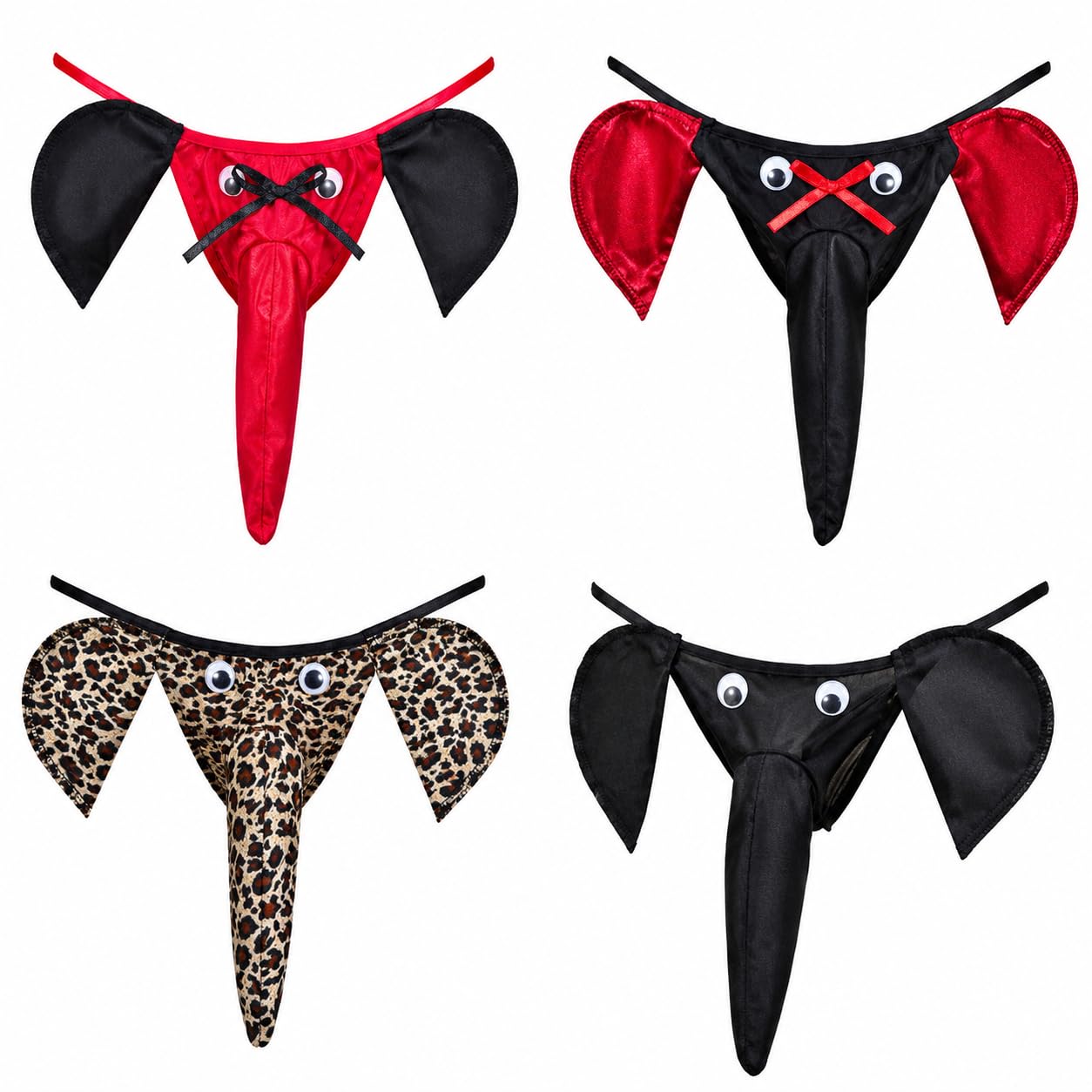 Funny Elephant Trunk Thong for Men | G String Free Size Underwear | Bachelor Party, Anniversary, Valentine's Day & Gag Gift for Men | Stretchable Comfortable Fabric-image-46