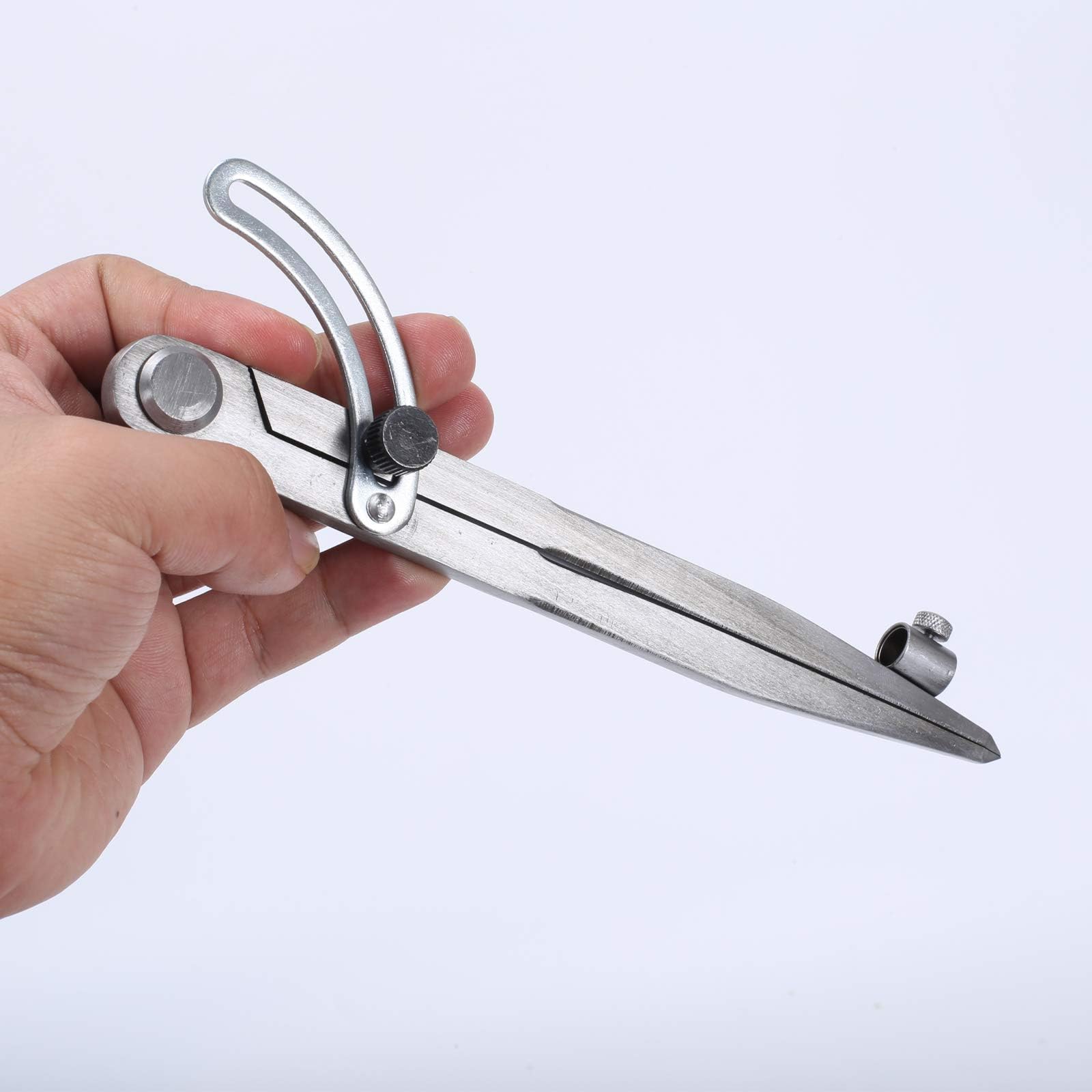 Compas de Mesure en Acier Professionnel avec Pointe au Carbone pour Charpentier