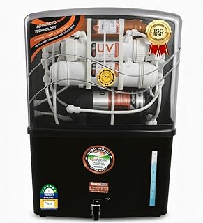 AquaX Pure Grand Plus Black Elite water Purifier with RO+ UV+ UF+ Alkaline Technology | Copper & Zinc mineral booster | Ta Price In India