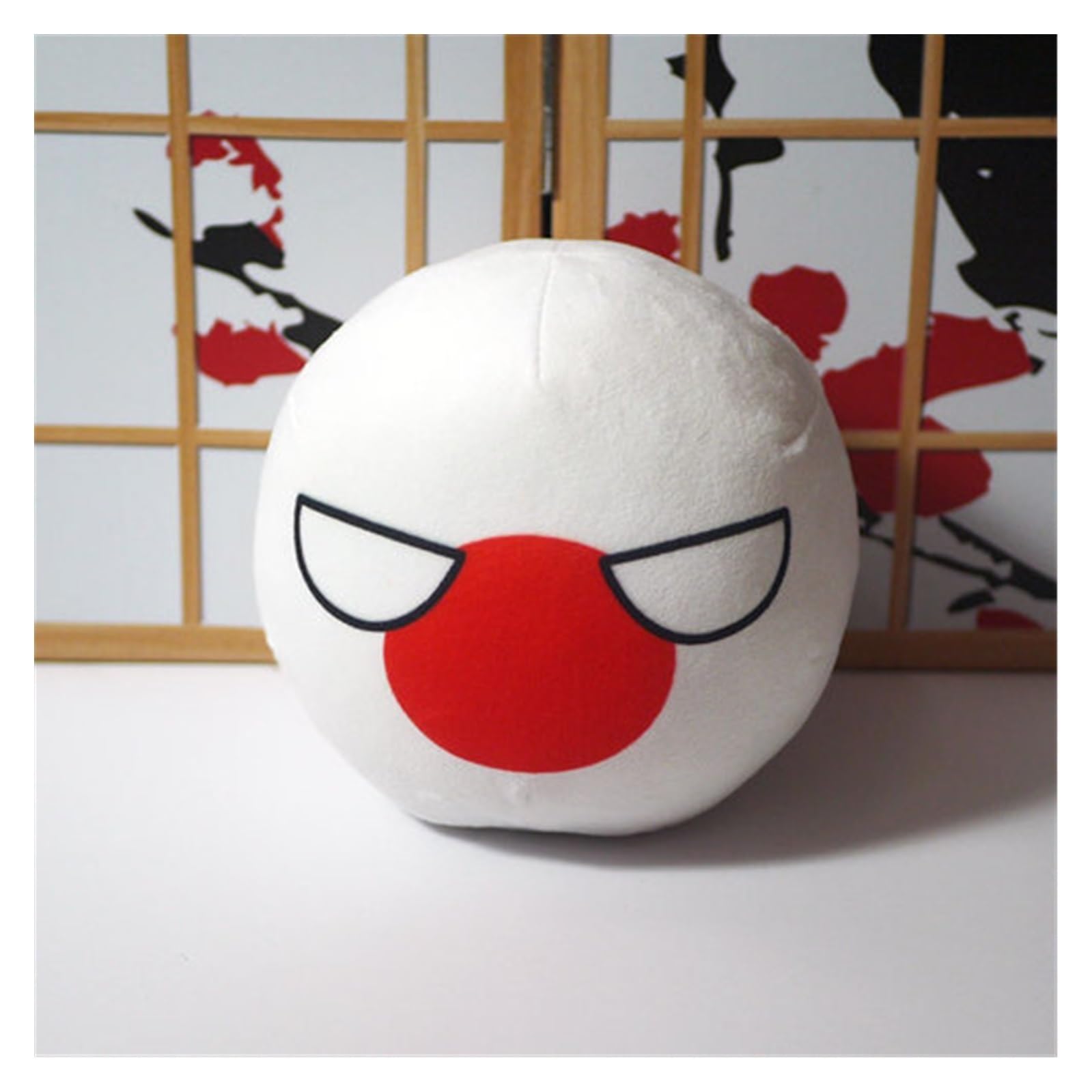 GANGKJDS Polandball Countryballs Plush Doll Ukraine Spain Hungary Portugal Romania Greece Austria Mexico Poland Ball Pendant 9cm (Color : Japan 2, Size : 9CM)