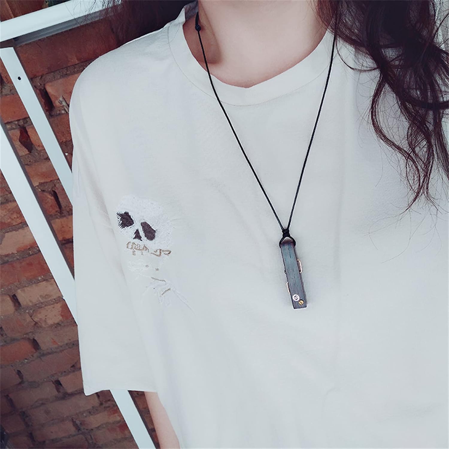 Industrial Style Retro Necklace Steampunk Mechanical Neutral Boyfriend Style Wooden Handmade Custom Pendant Necklace