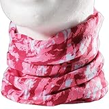 Está hecha de una sola pieza Black Crevice – Pañuelo multifunción, Todo el año, Unisex, Color Rosa Gemustert, tamaño Talla única