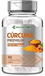 Curcuma Longa 100% Curcumina Pura 500Mg 60 Cápsulas Ecomev