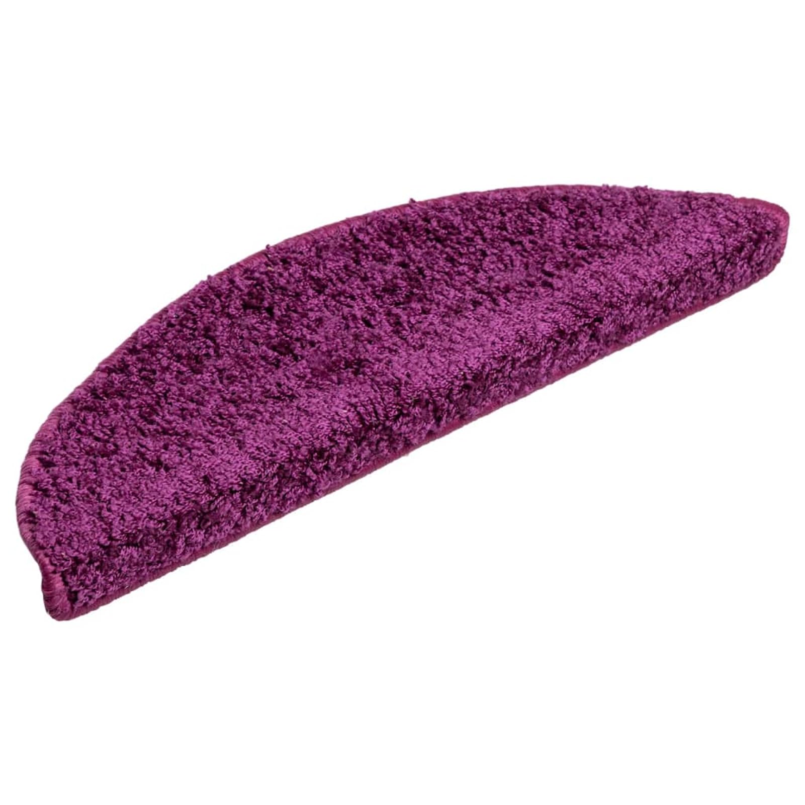 Tidyard Tapis d'escalier 10 pcs 56x17x3 cm Violet, Tapis Escalier Tapis de Sécurité pour Sol Protection, Aînés et Animaux