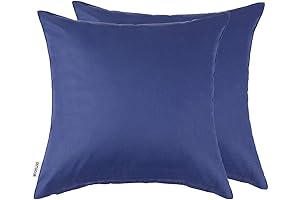 MIULEE 2-Pack Navy Outdoor Pillow Covers: A Splash of Coastal Charm for Your Outdoor Oasis