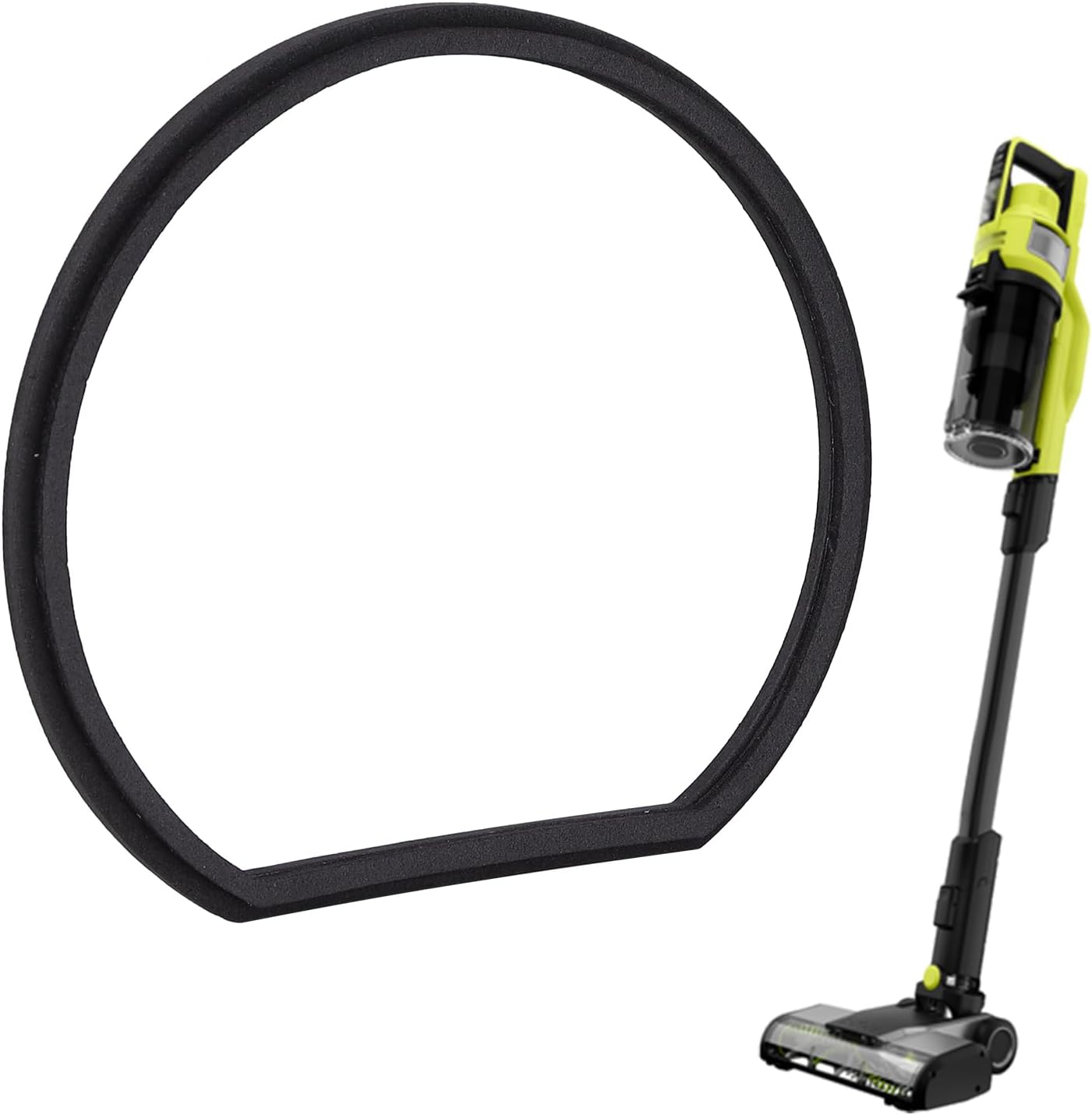 Vacuum Parts Replacement Gasket Compatible with Ryobi 18v Stick Vacuum Cordless Dust Bin Lid, Canister Missing Seal Attachments for PCL720 PBLSV716 PBLSV717 Silicone - for All PCL PBl Models(1 Pack