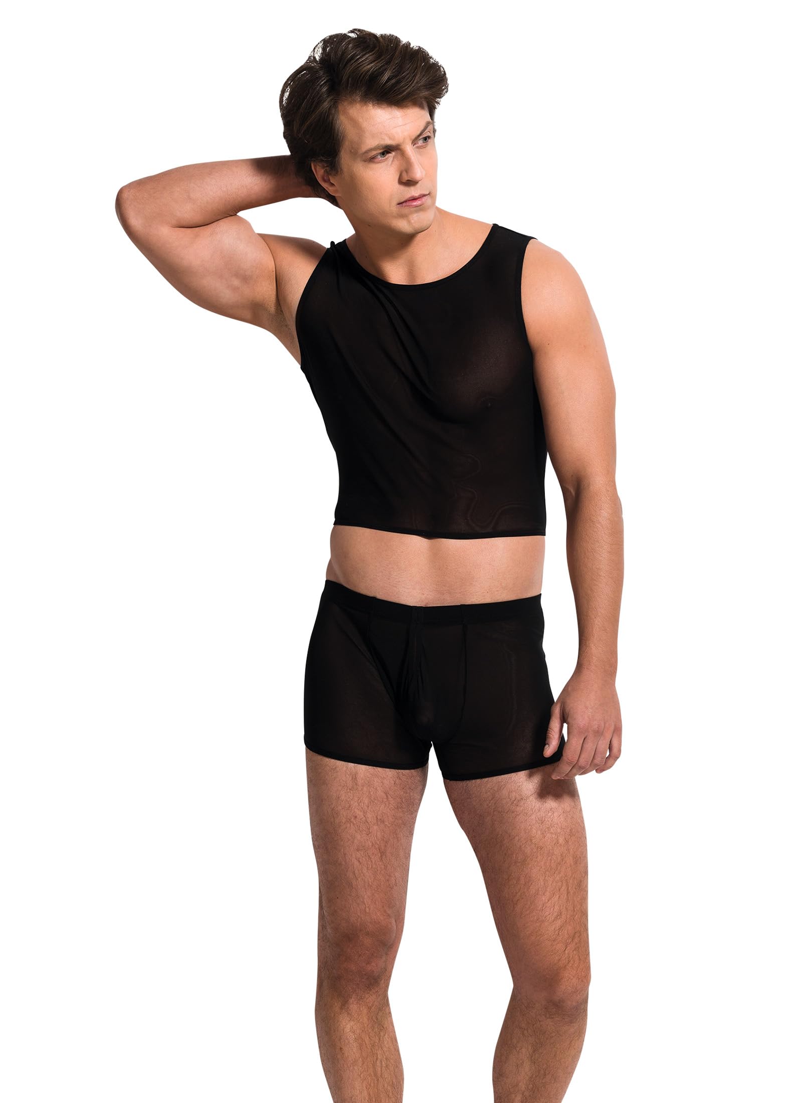 Lencería para hombre y ropa interior de esmoquin de camarero negro 4