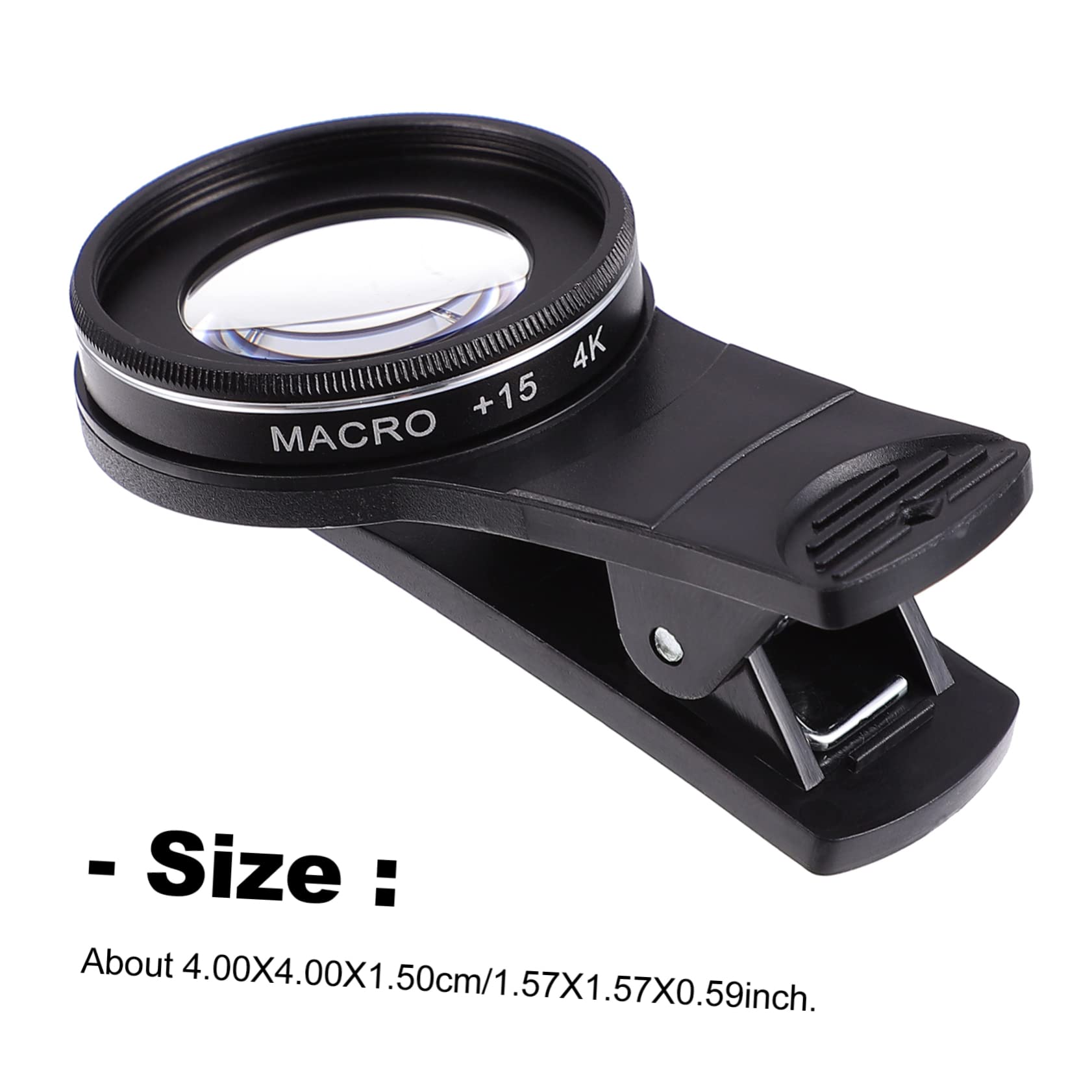 Mikinona Kit Di 3 Lenti Macro Per Fotocamera Del Telefono 37 Mm Grandangolo Senza (15x/30x)