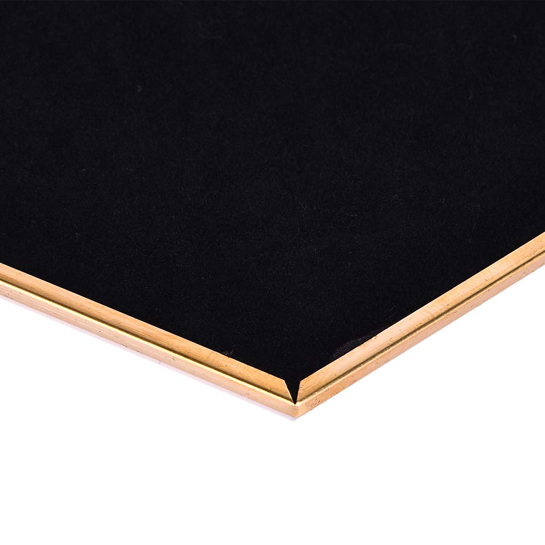 C&Z Wiszące ścienne sześciokątne lustro dekoracja złote geometryczne lustro w stylu vintage z łańcuszkiem do łazienki sypialni salonu 30 cm x 26 cm