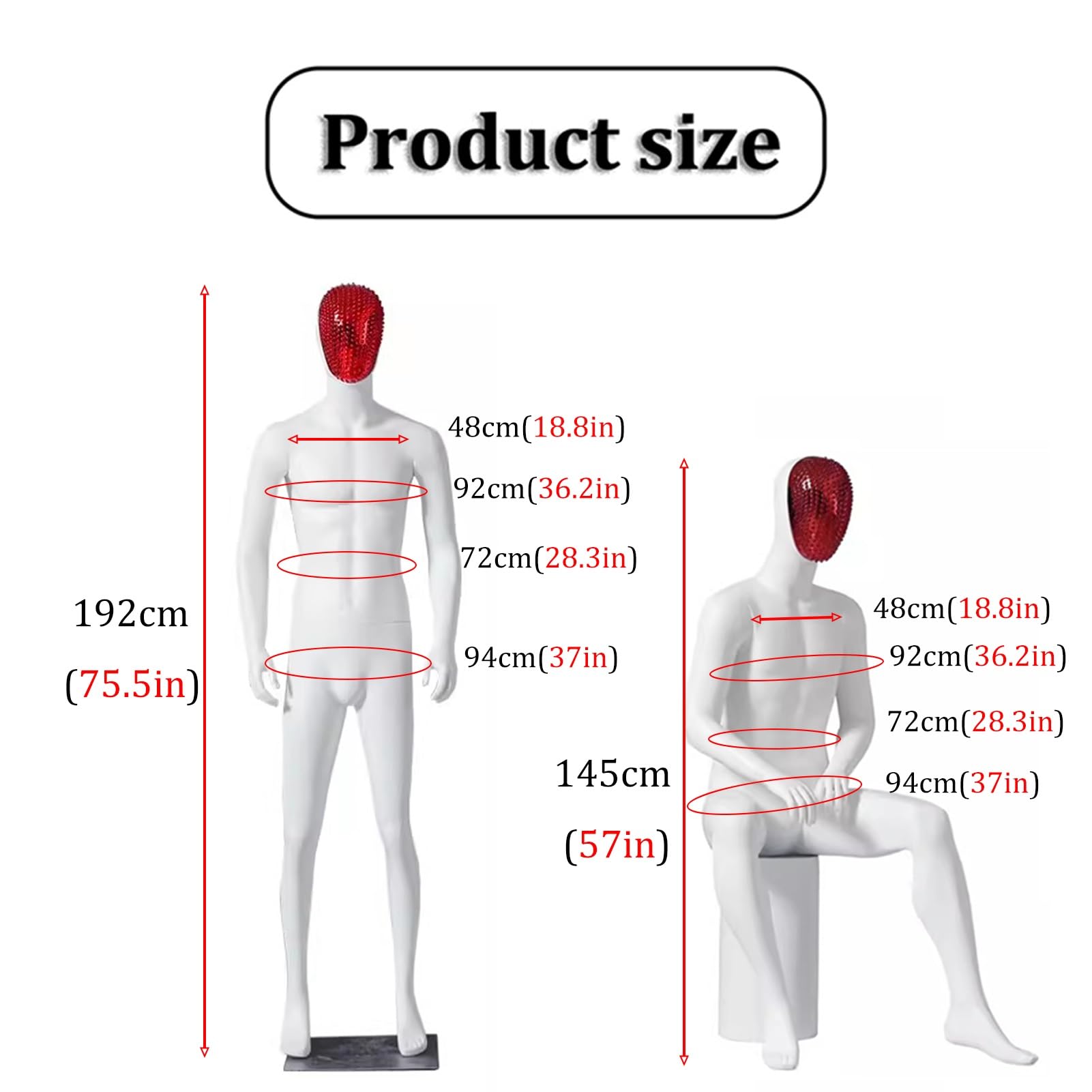 Manekin Męski, Kończyny Mężczyzny Są Ruchome, Forma Wyświetlacza, Plastikowa, Mobilna, Metalowa Podstawa Do Sklepu Odzieżowego, Halfbodystyle1