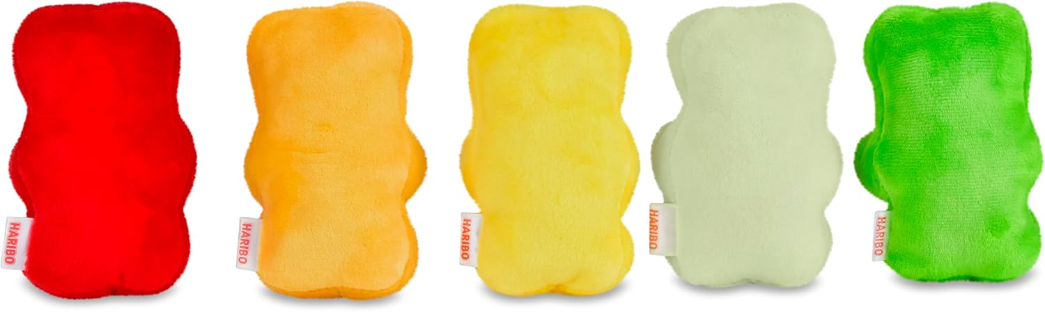 iscream Haribo Goldbears Gummi Bears Package 17" x 11.5" Pillow Set with Mini Candy Pillows