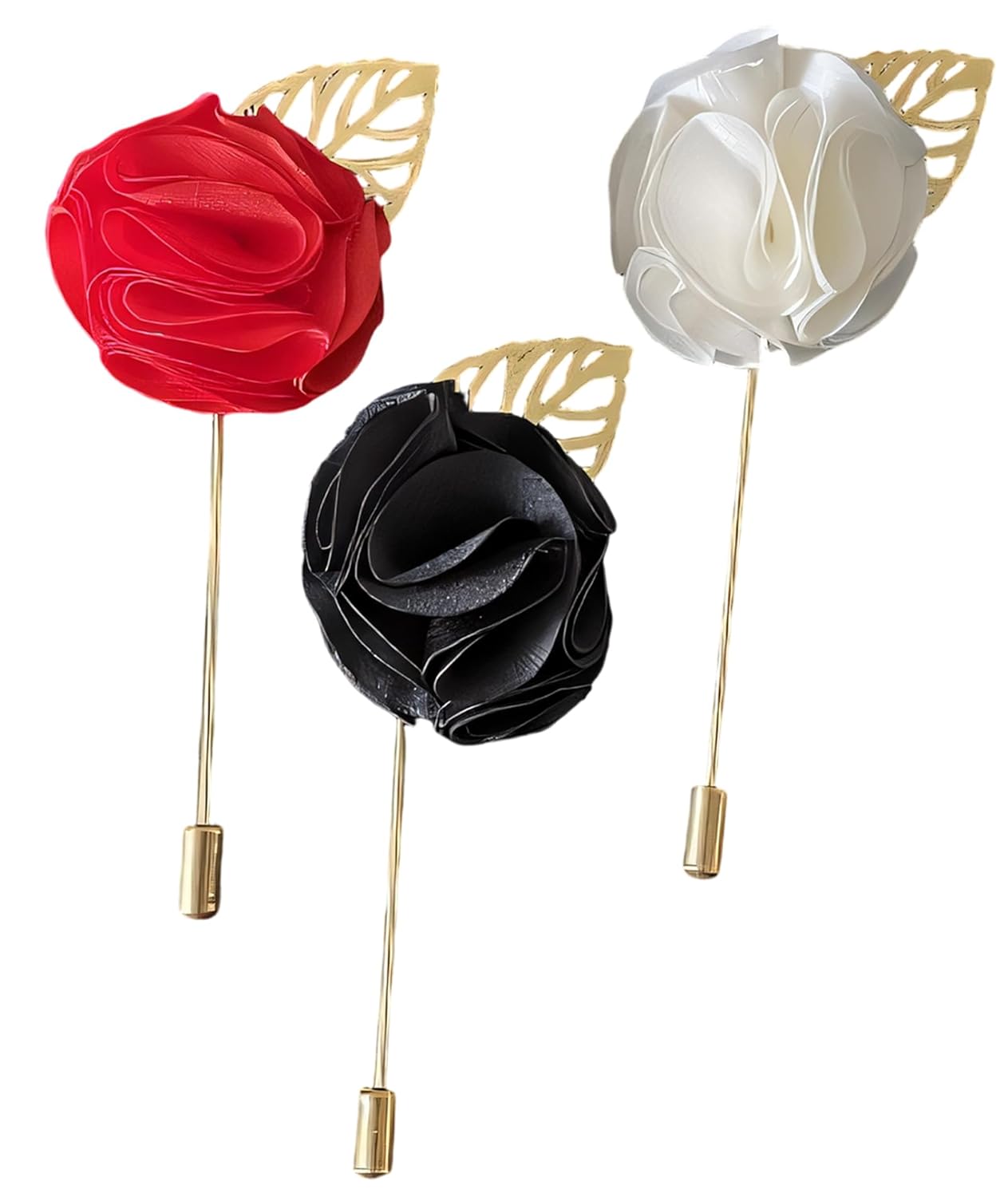 3Pcs Brooch for Men, Lapel Pin for Men Suit, Stylish Accessories for Men, Elegant Saree Pin for Pleats, Anniversary Gift for Husband, Black, Red, White 3Pcs Brooch for Men, Lapel Pin for Men Suit, Stylish Accessories for Men, Elegant Saree Pin for Pleats, Anniversary Gift for Husband, Black, Red, White