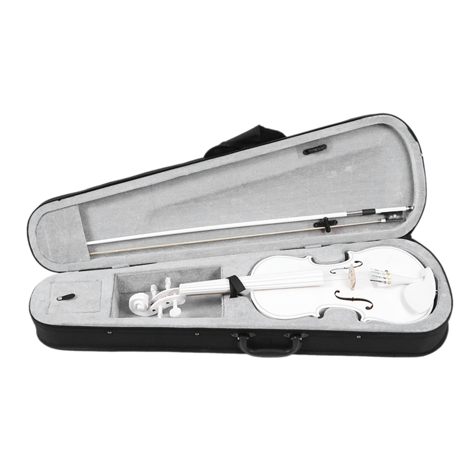 Estudiante Violín 4/4 Tamaño Completo Conjunto Principiante Blanco Madera Maciza Estudiante Adulto Violín Tamaño Violín
