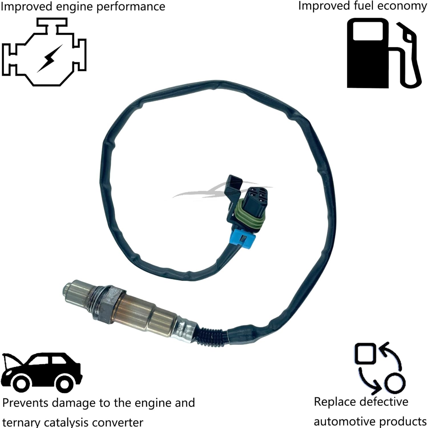 Dropwater Downstream Oxygen Sensor Compatible with Buick 2009 2010 2011 Enclave Chevy Traverse Gmc Acadia,Replaces#234-4816,Sg1582,Sg1552,Sg1380,75-3561,75-2994