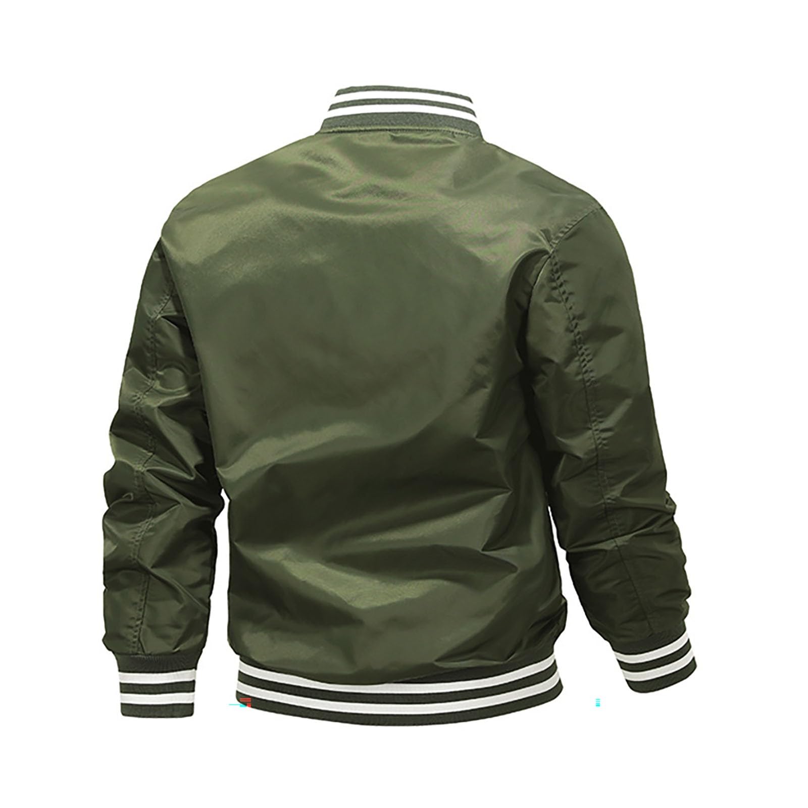 Giacca College da Uomo Giacca Classica da Baseball Letterman in Cotone Leggero e Sciolto M 4XL