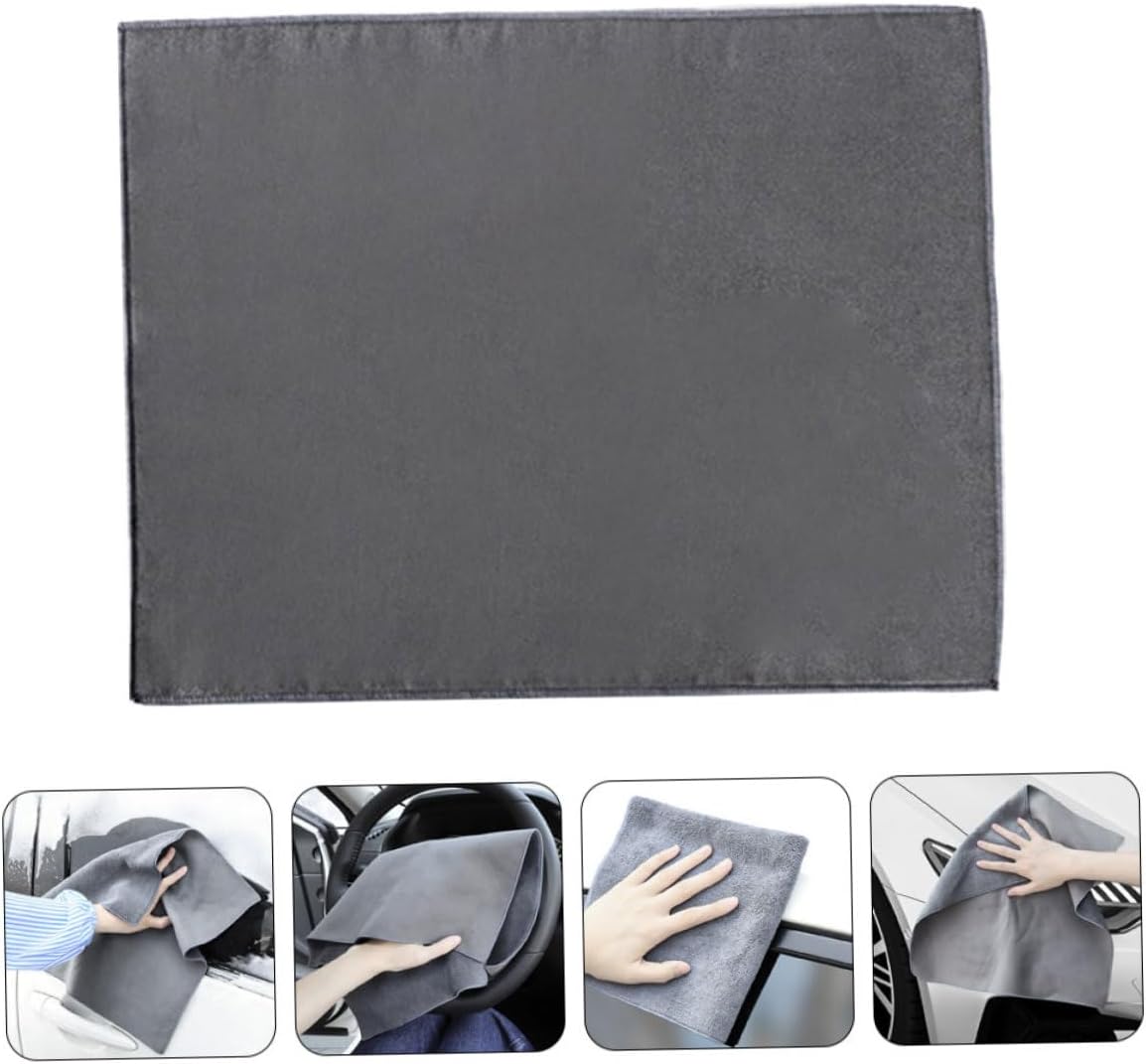 MAGICLULU Thickened Chamois Car Drying Towel 30x40cm Super Absorbent Auto Washing Cloth for Car Interior and Exterior Cleaning Without Water Marks