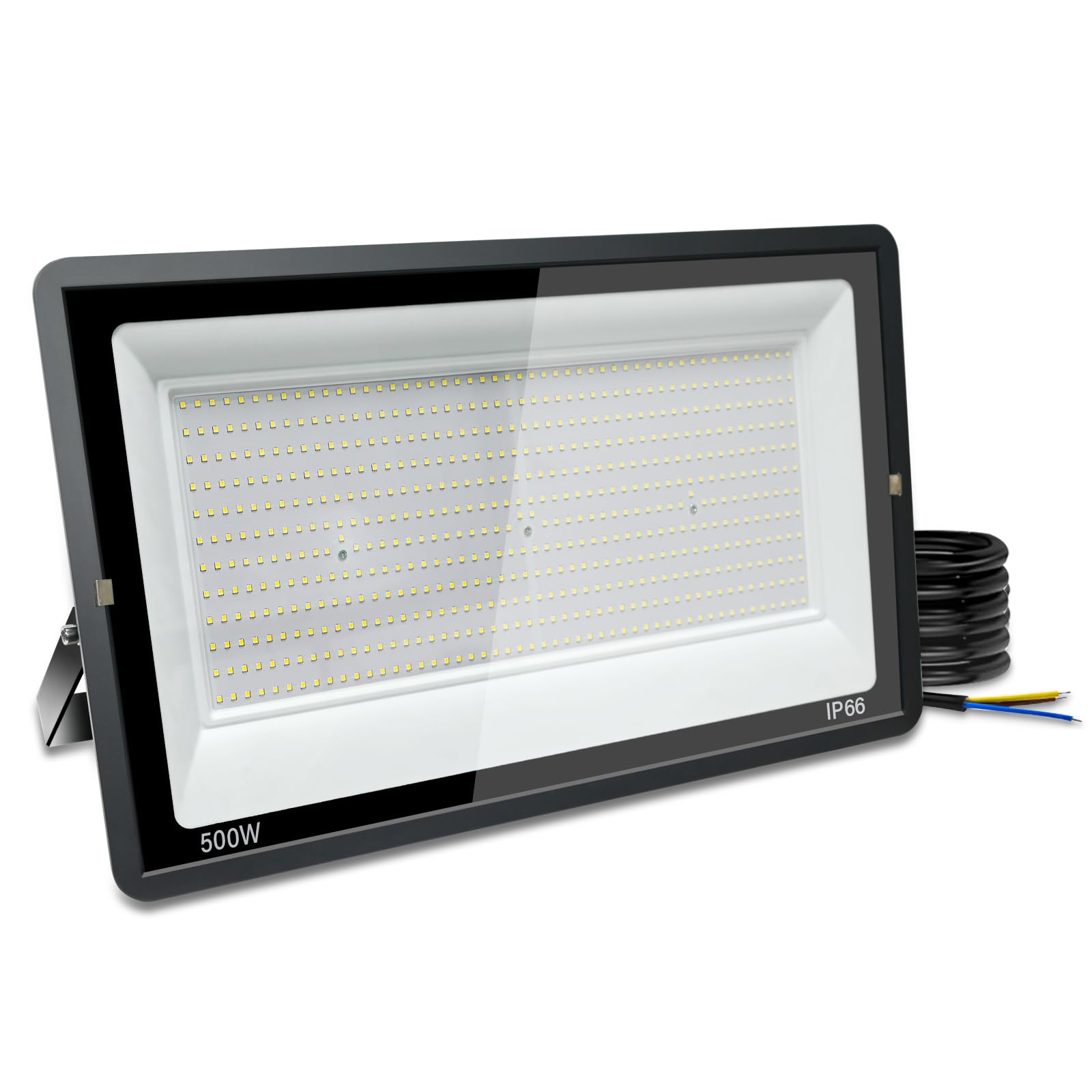 Blivrig 500W Foco LED exterior 3000K Blanco Cálido, 50000LM Focos LED Pared, IP66 Impermeable, para Patio, Terraza, Garaje, Jardín