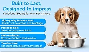 7 Best Stainless Steel Bowls for Small Dogs Durable, Safe 6 61BDU4XjnQL. AC SX289