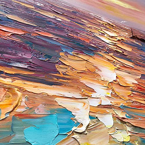 Tableau abstrait peint à la main texture 3D luxe pour salon 110x220 - 3