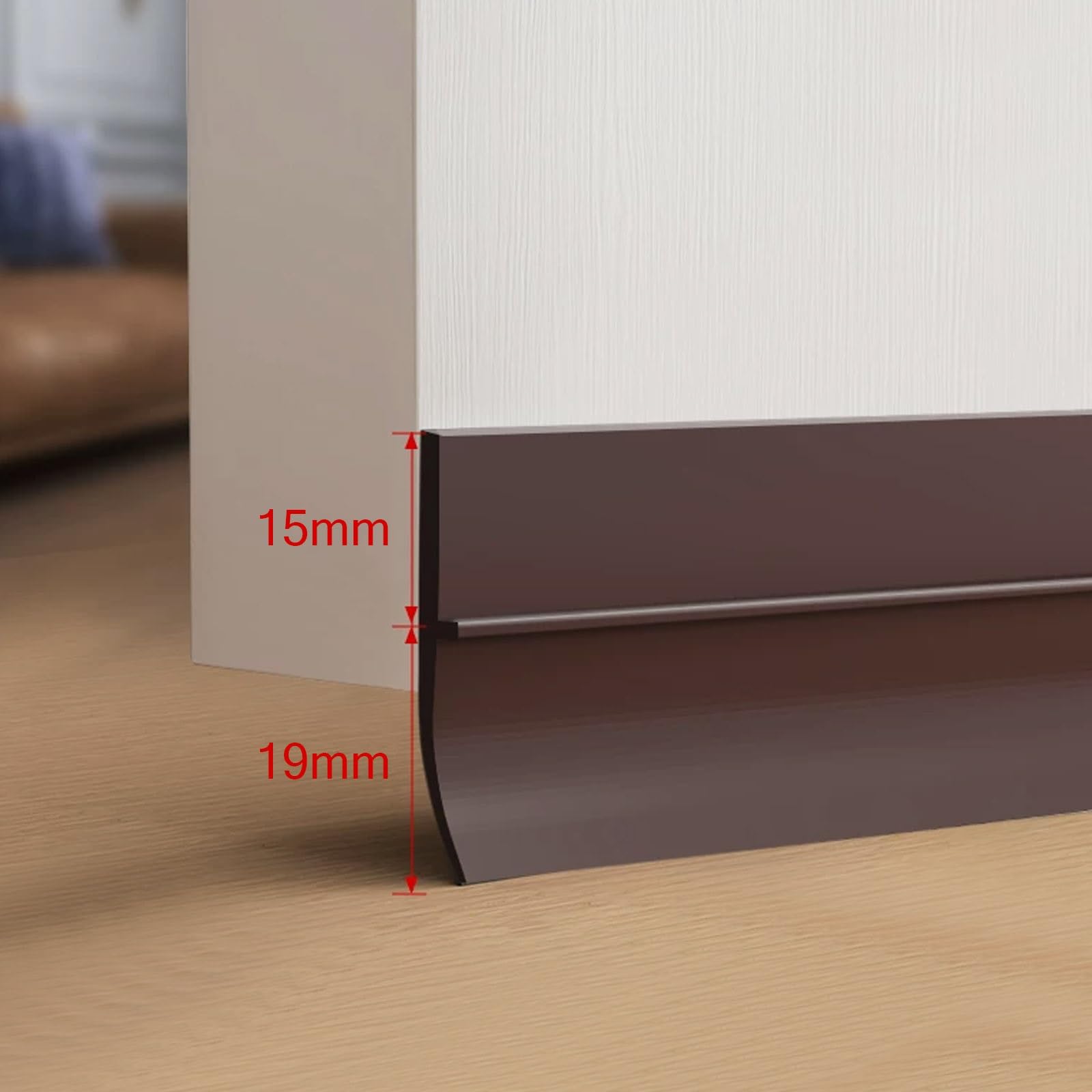 Paraspifferi per porta, insonorizzante, con retro adesivo, uso generico, per porte della camera da letto, lunghezza personalizzabile per una facile installazione
