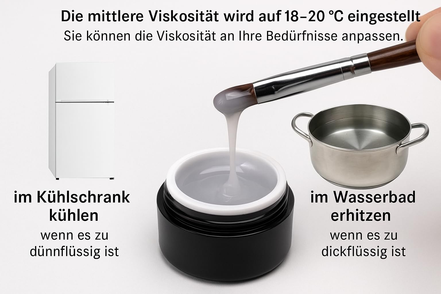World of Nails-Design BasicLine żel budujący UV pokrowiec średni mleczny, wygląd wyżu demograficznego, 30 ml