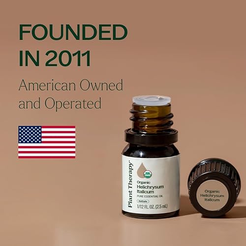 Miniatura 6 de Plant Therapy Aceite esencial de helicriso orgánico (Italicum), 0.1 fl oz (1/12 oz), 100% puro, sin diluir, orgánico certificado por USDA, ideal
