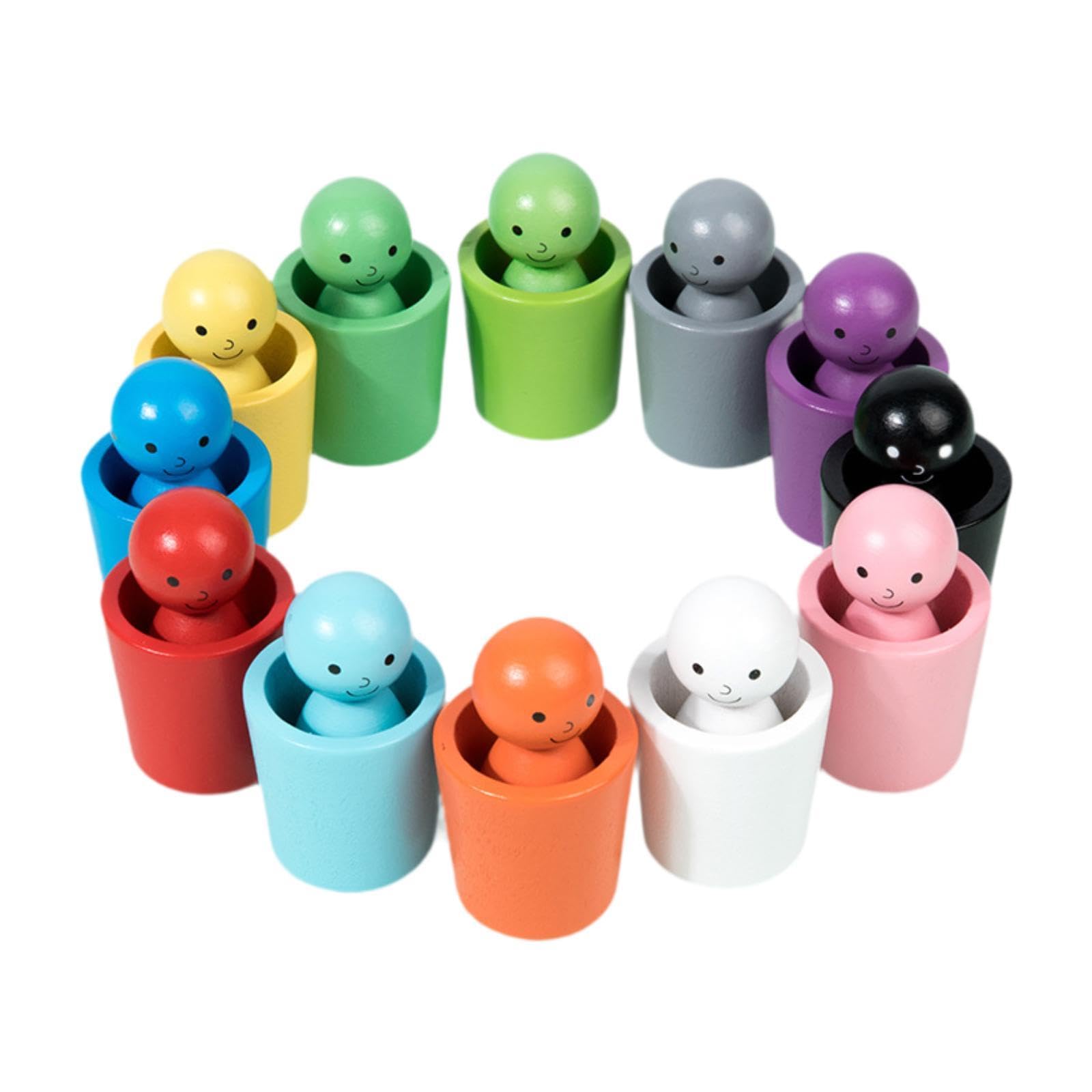 Gralara Juego de Vasos para Clasificar Colores: Educación Infantil Temprana para Niños Y Niñas.