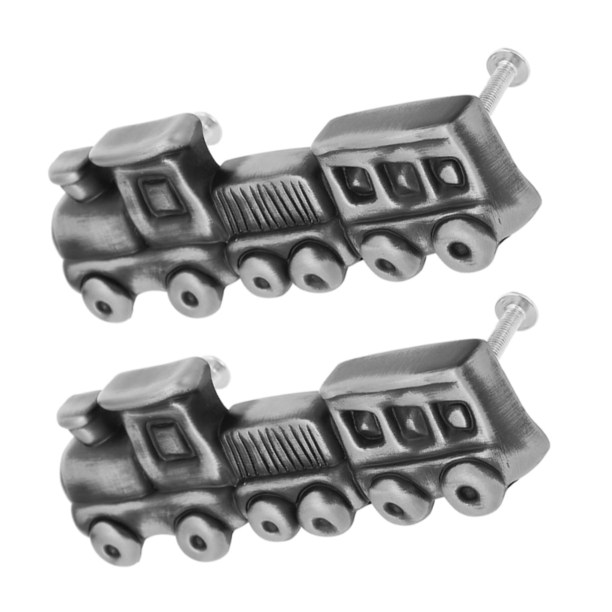 Tiradores para armarios infantiles y puertas de habitaciones con diseño de tren de zinc