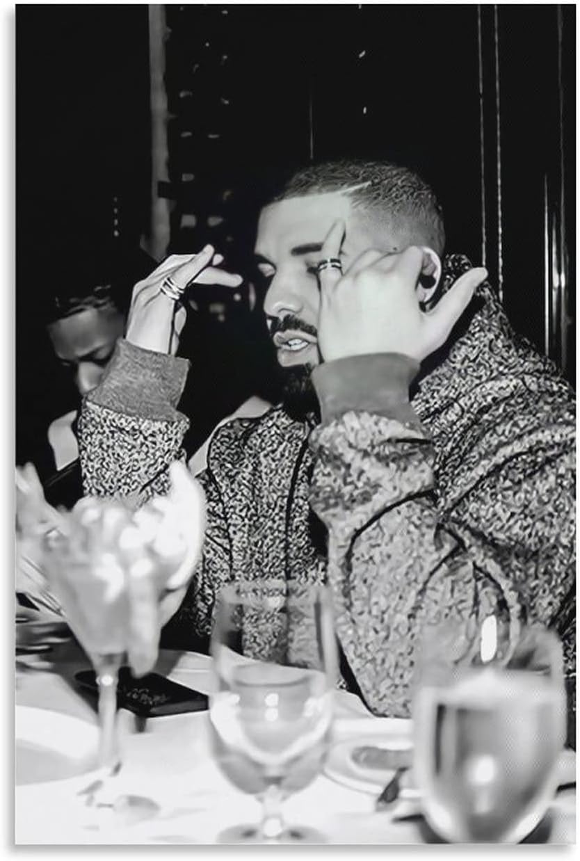 rapper posters Black And White Poster Posters Wall Art Painting Canvas ...