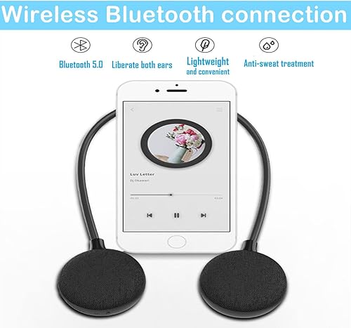 Miniatura 2 de VANPEUSO Altavoz Bluetooth con banda para el cuello EBS-906 Bluetooth 50 micrófono integrado tiempo de reproducción de 10 horas altavoz portátil