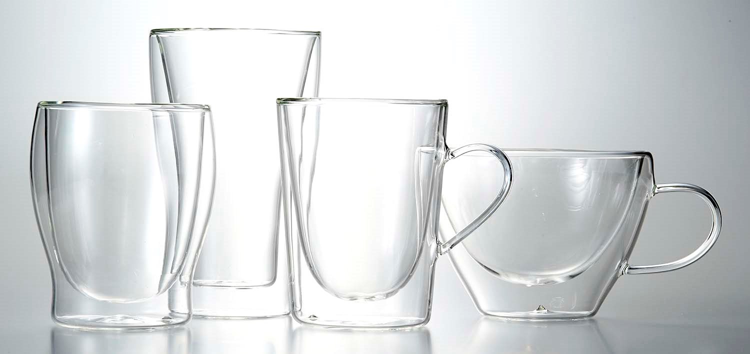 Bormioli Luigi Thermic Glass Duos The Caffe Set 2 Tazze 29,5 cl In Vetro Termico