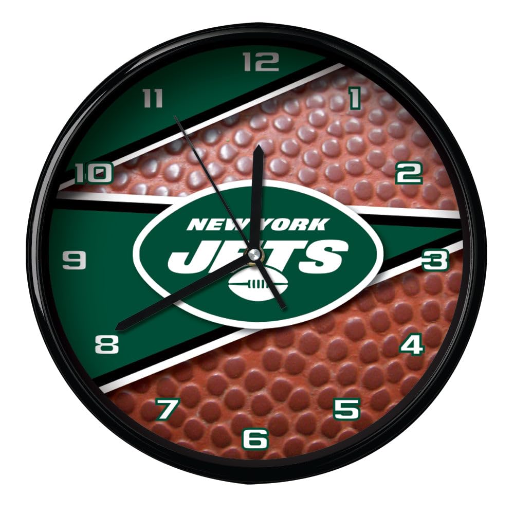 The Memory Company | NFL 12" Round Clock Officially Licensed Team Logo Battery Operated for Home Office Dorm Décor Sports Fan Gift