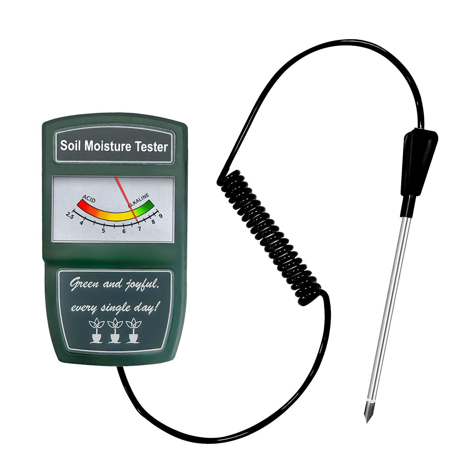 Soil Meter Soil Acidity Tester with Stainless Steel Probe for Accurate Agricultural Gardening Acidity Meter