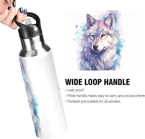 Vista 176 de Botella de agua amarilla para niños y niños, con aislamiento de acero inoxidable, para agua fría y caliente, con tapa con pajilla, para deportes