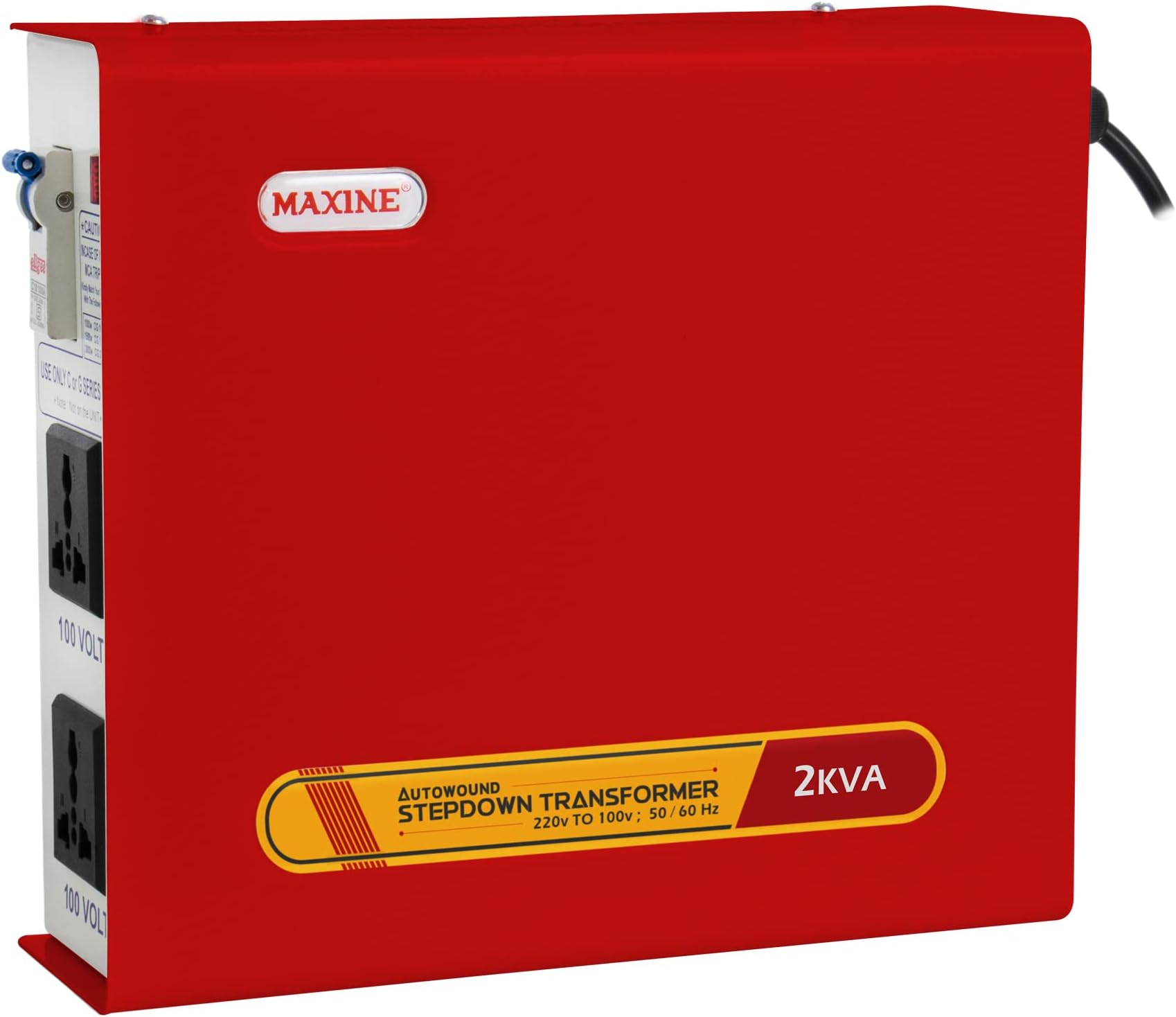 MAXINE 2 Kva/2000 Watts Auto Wound Copper Voltage Converter 220 V to 100 V Step Down Toroidal Transformer