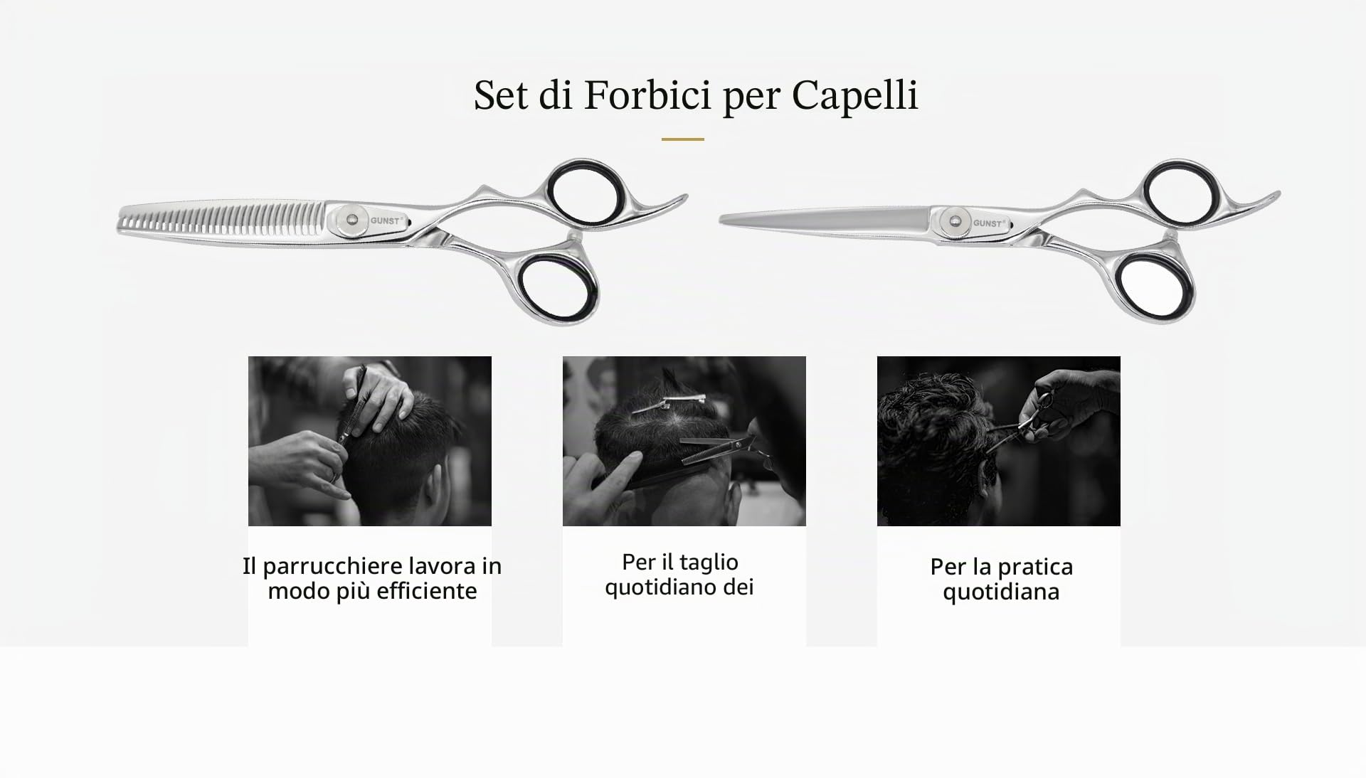 Set di forbici per parrucchiere - 6 Pollice Forbici per scultore e forbici per capelli