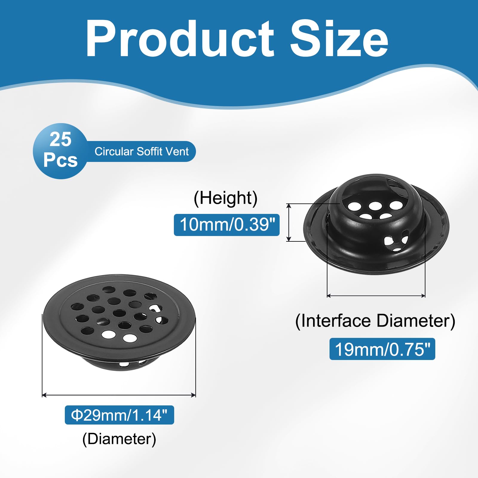 PATIKIL 29mm Circular Air Vents - Image 2