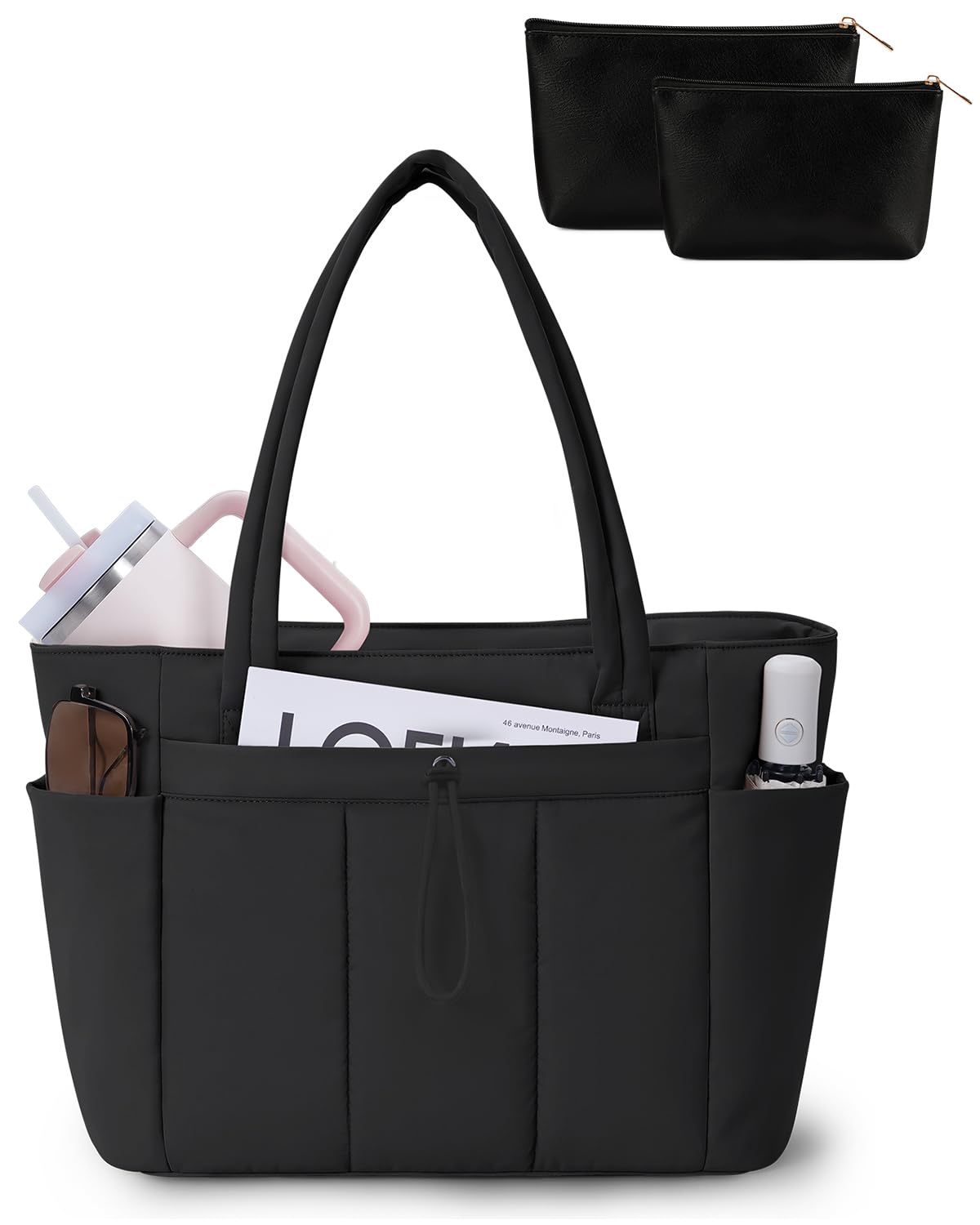Wandering Nature Tote Bag for Women, Puffy Handbags for Work, Travel, Nurse