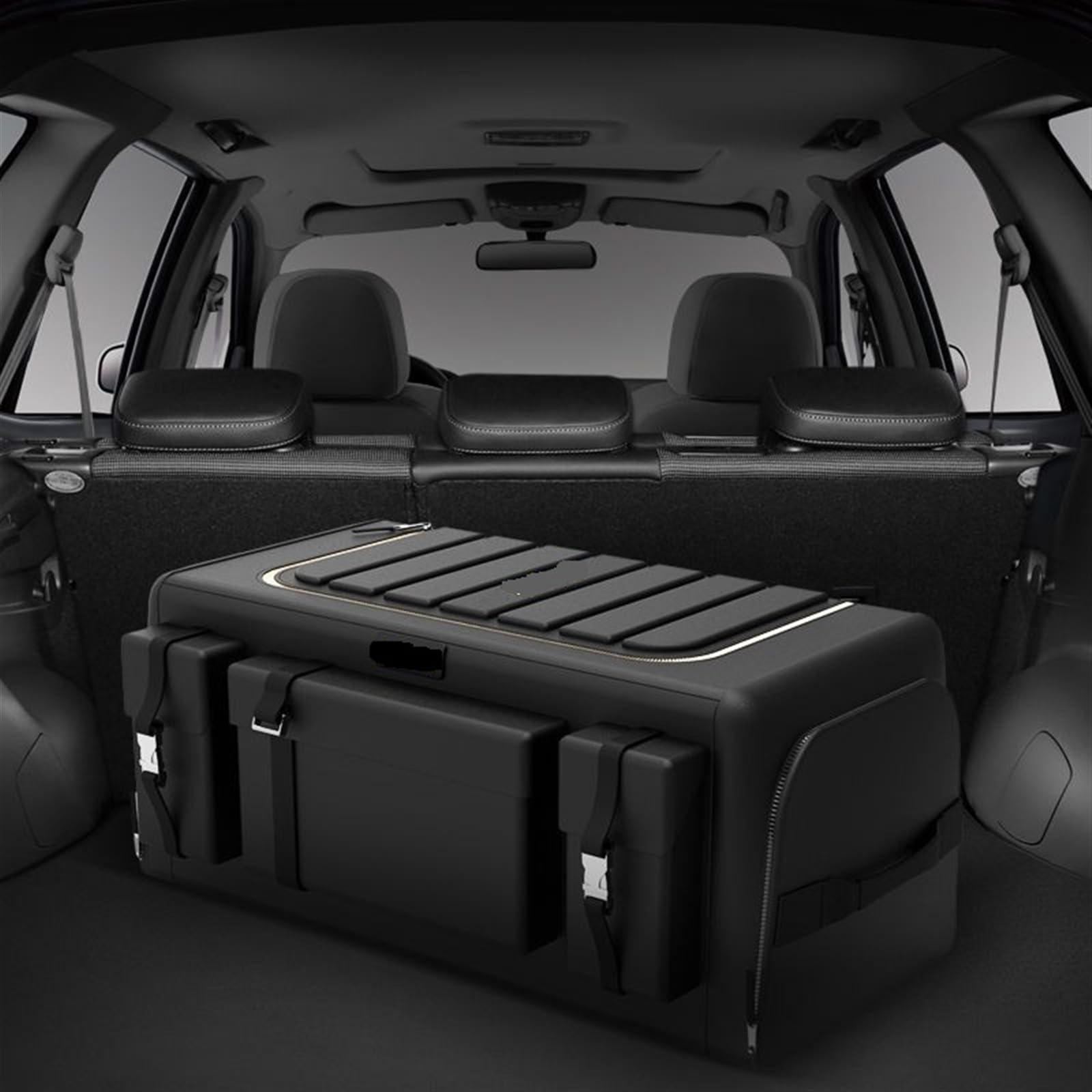 Abrazaderas de Cable de Acero, Abrazaderas de cabl Organizador de Almacenamiento for Maletero de Coche con Tapa, Universal, 70 l, Plegable, de Tela Oxford(70l)