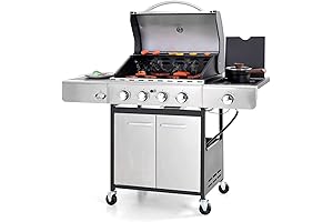 Sophia and William 4-Burner Gas BBQ Grill for Flavorful Backyard Barbecues