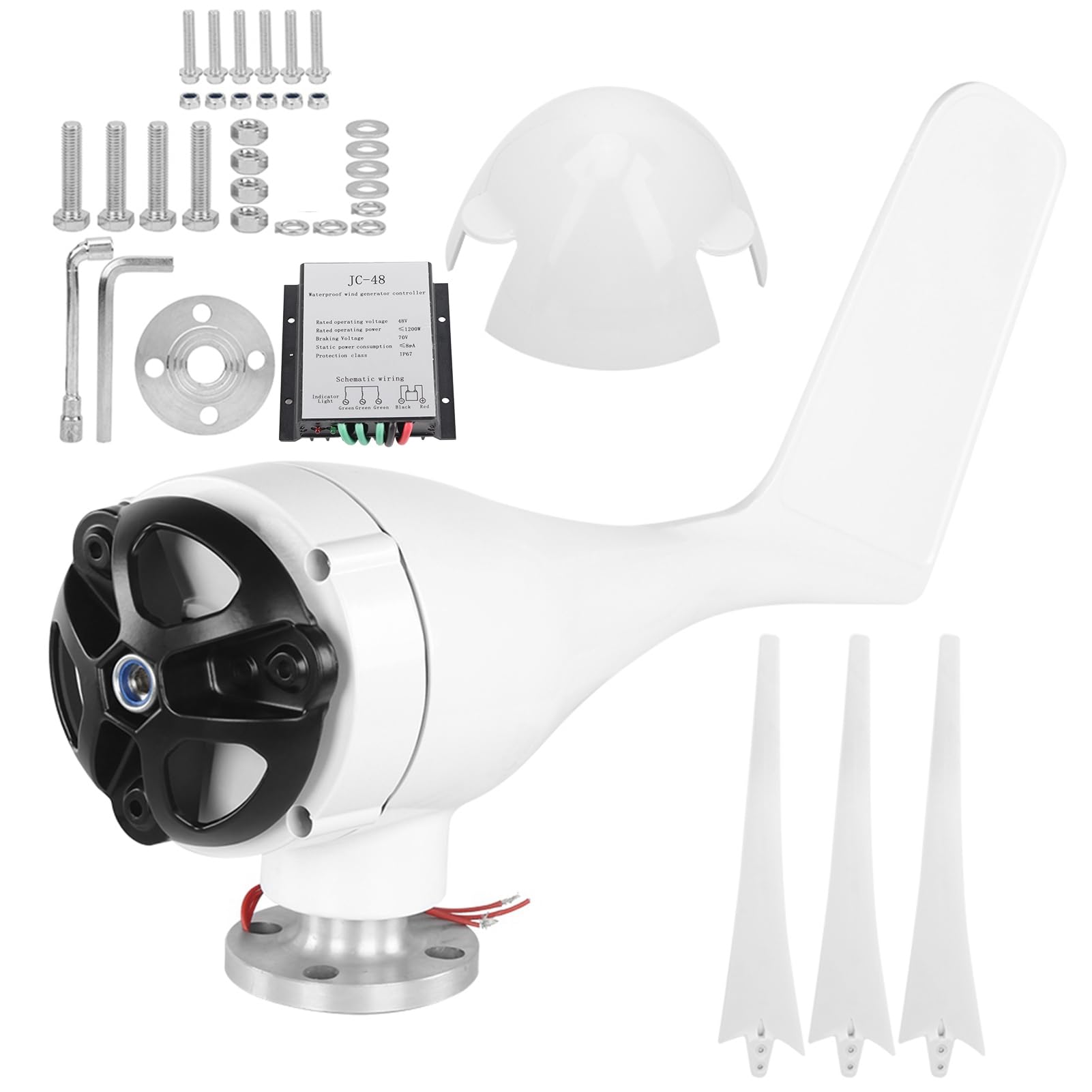 Marhynchus Turbina Turbinowa o Generatoru Wiatru 800 W (48V)