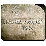 1 Panzerdivision 1956 Bundeswehr Gedenk Stein Panzer Div Bund Niedersachsen Hannover PzDiv Pferd Militär Deutschland - Mauspad Mousepad Computer Laptop PC #7954