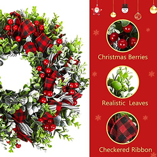 Mtsce B8421D6F1AB3381BB573C1969E3D6836 Christmas Wreath, Front Door Decoration Wreath Winter Garland Artificial Wreath thumb #2