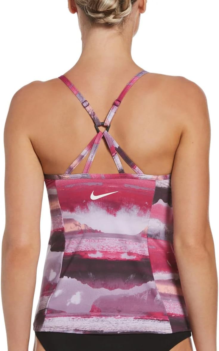 Nike Cloud Dye Strappy Cross-Back Tankini